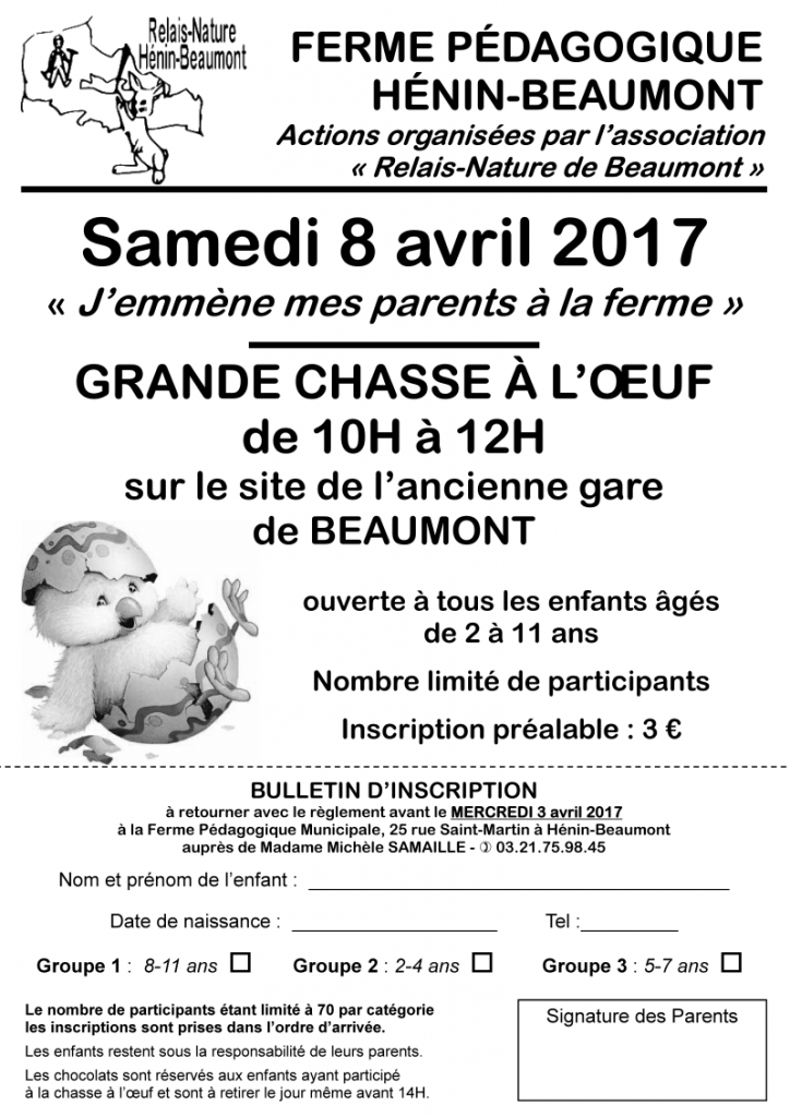 flyer inscription chasse à l'oeuf 2017 .pub